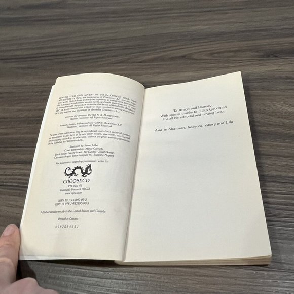 2005 Choose Your Own Adventure Paperback Book #9 Lost On The Amazon - Picture 11 of 16